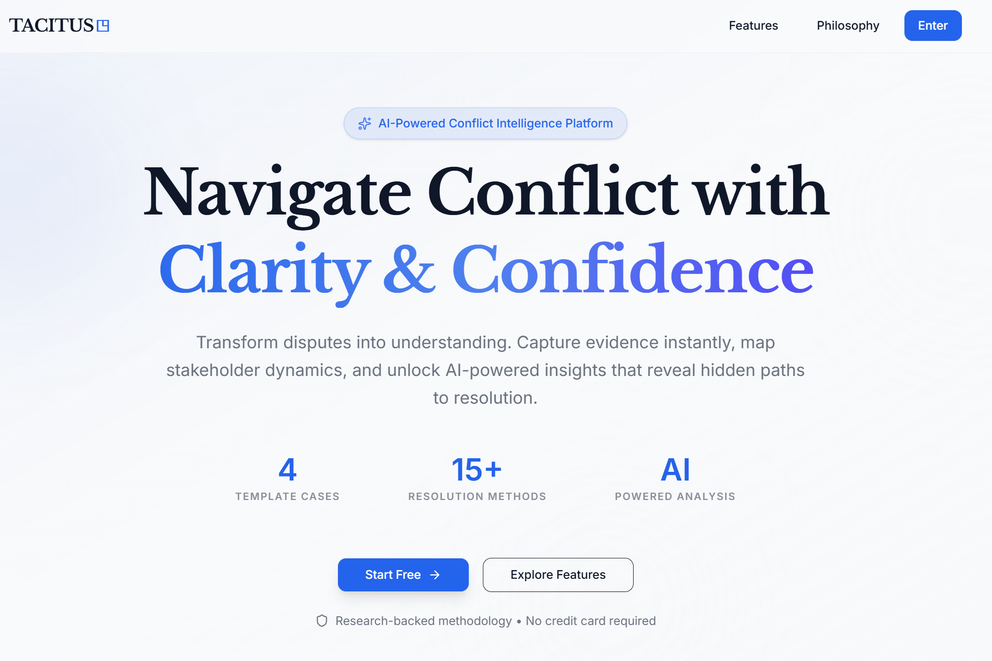 Conflict Compass Interface Preview